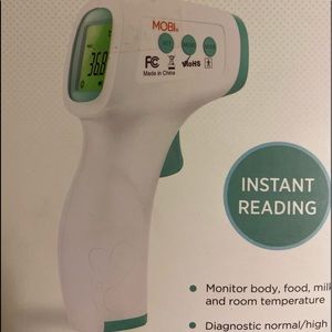NIB “Mobi” non contact infrared body thermometer.